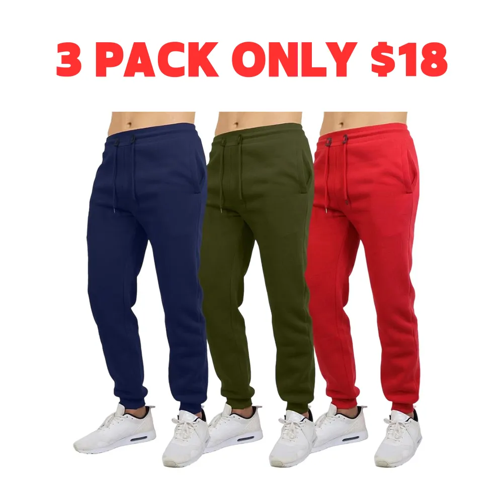 Men's Slim Fit Fleece Lined Joggers