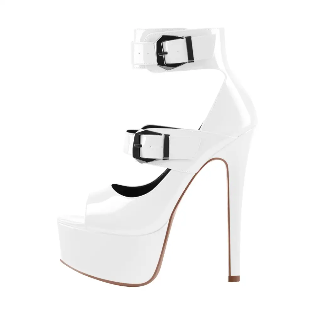Peep Toe Platform Stiletto Sandals
