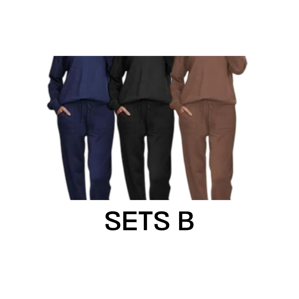 Women'S Long Sleeve Knit Loungewear