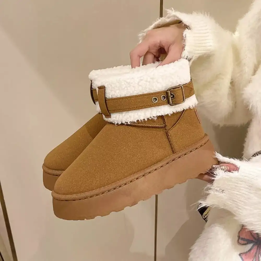 Cozy Plush Lined Winter Ankle Boots