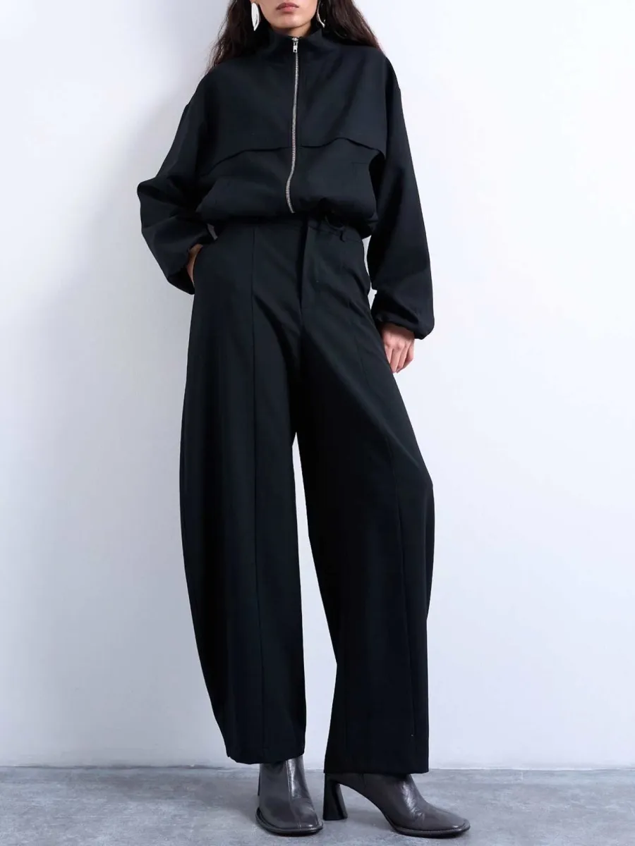 Cargo Style Hooded Parka Coat