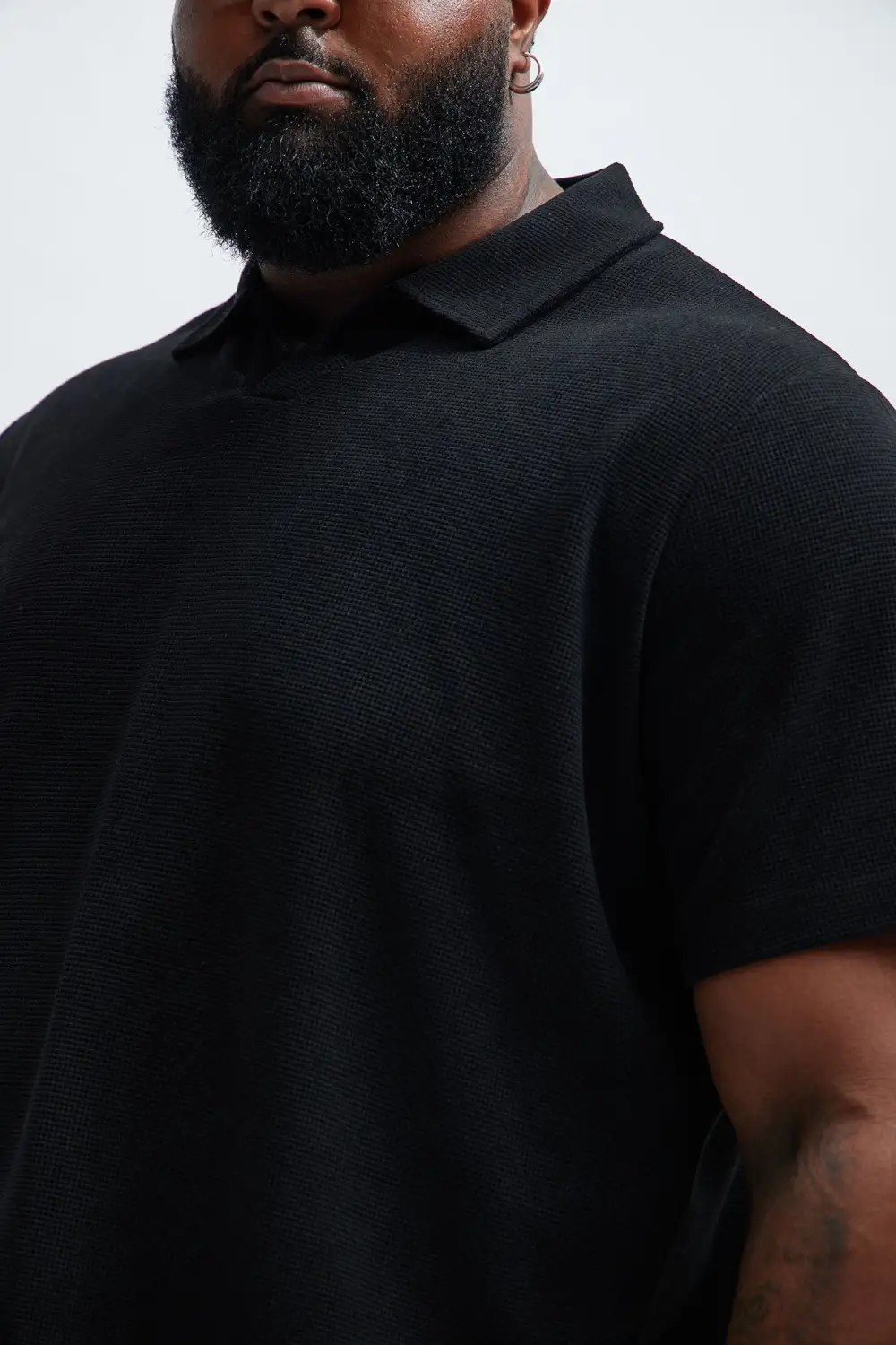 Casual Style Textured Polo Tops