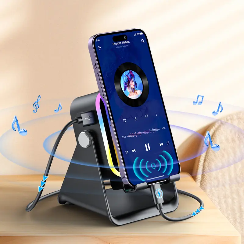 Black speaker stand color reference
