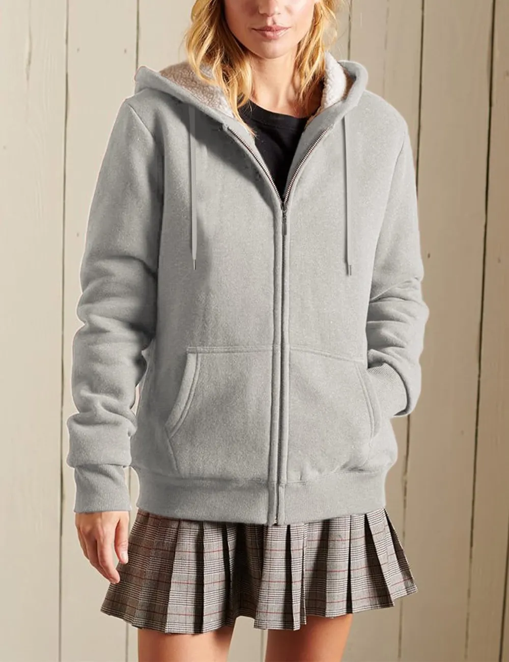 Women's Winter Hoodies Pullover Sherpa Fleece Warm Heavyweight Sweatshirt