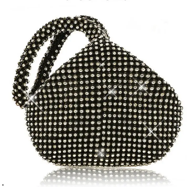 Roomy Rhinestone Clutch Bag