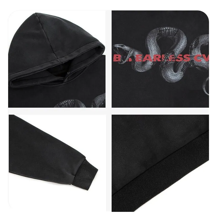 Snake 3D Serpent Hoodie