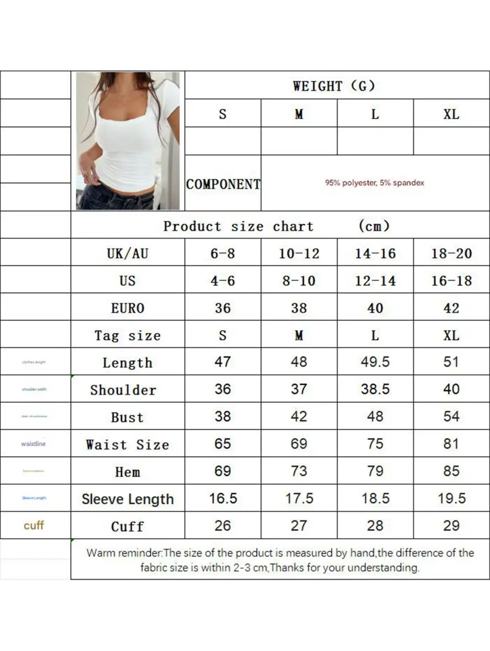 Lace Trim U Neck Slim Tee