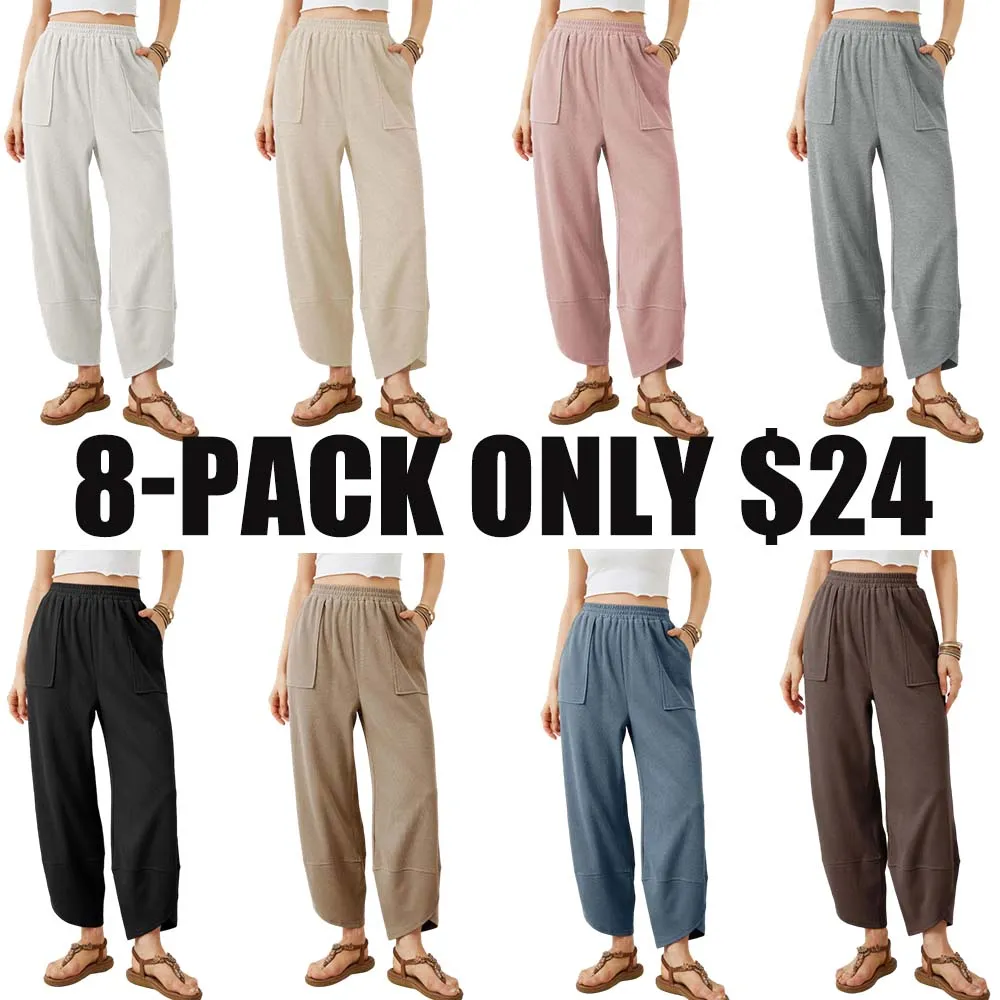 Elasticated Harem Palazzo Pants