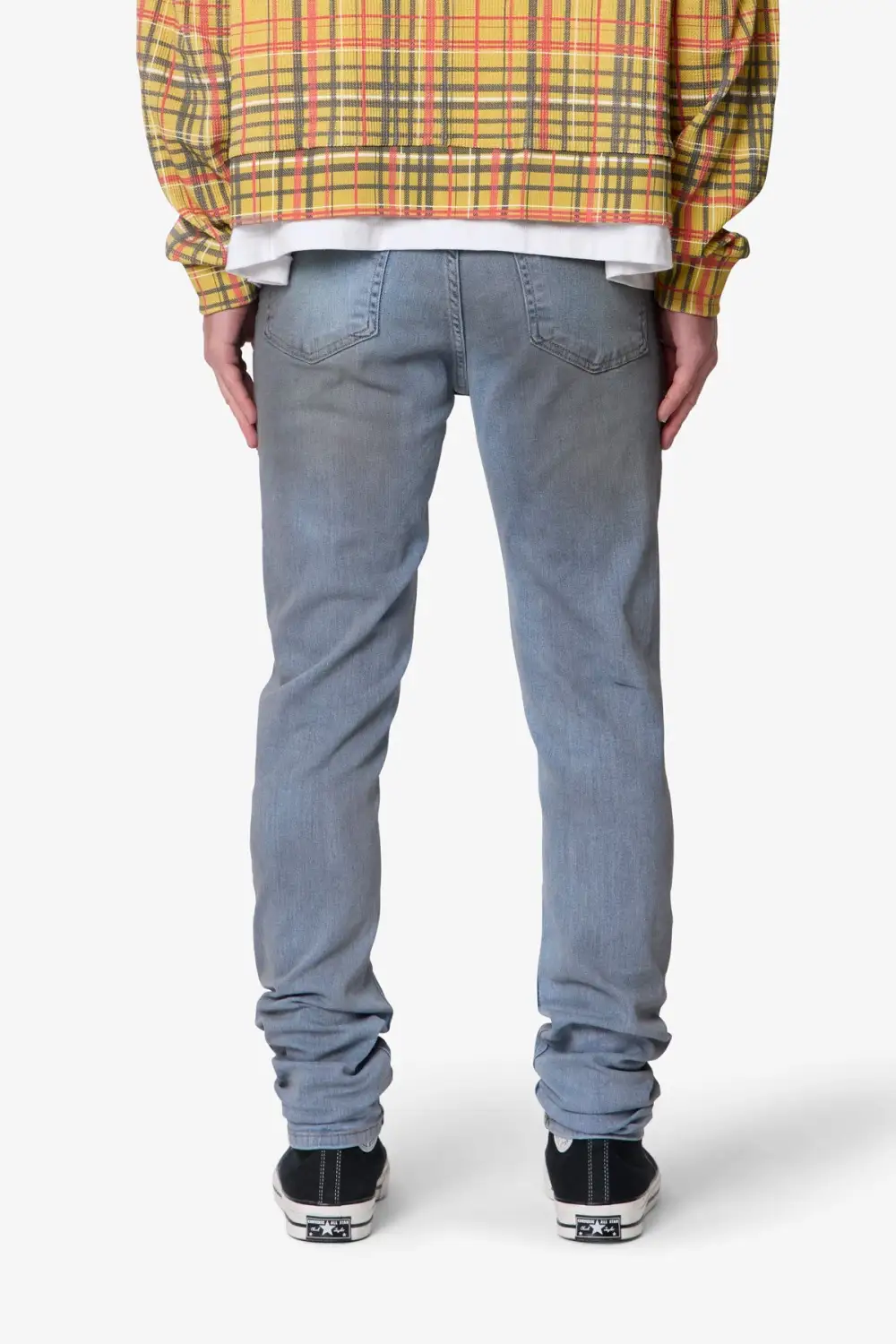 Oil Ruched Skinny Jeans