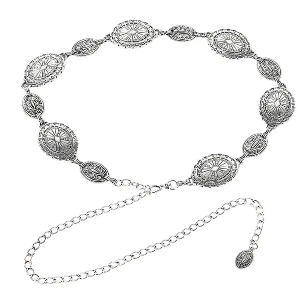 Vintage Style Medallion Chain Belt