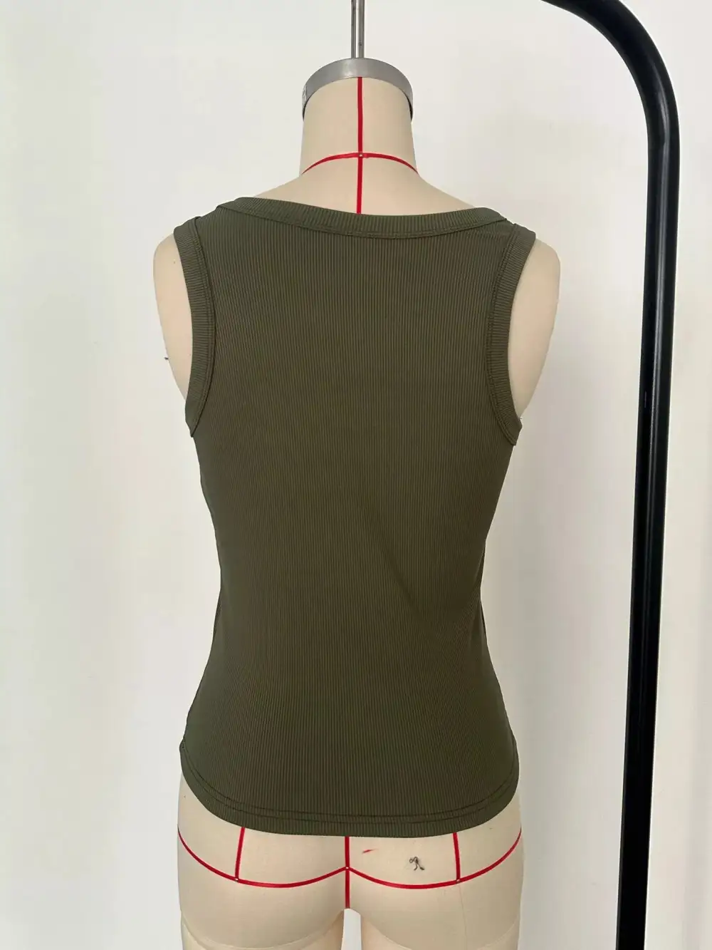 Ribbed Knit Slim Fit Tank