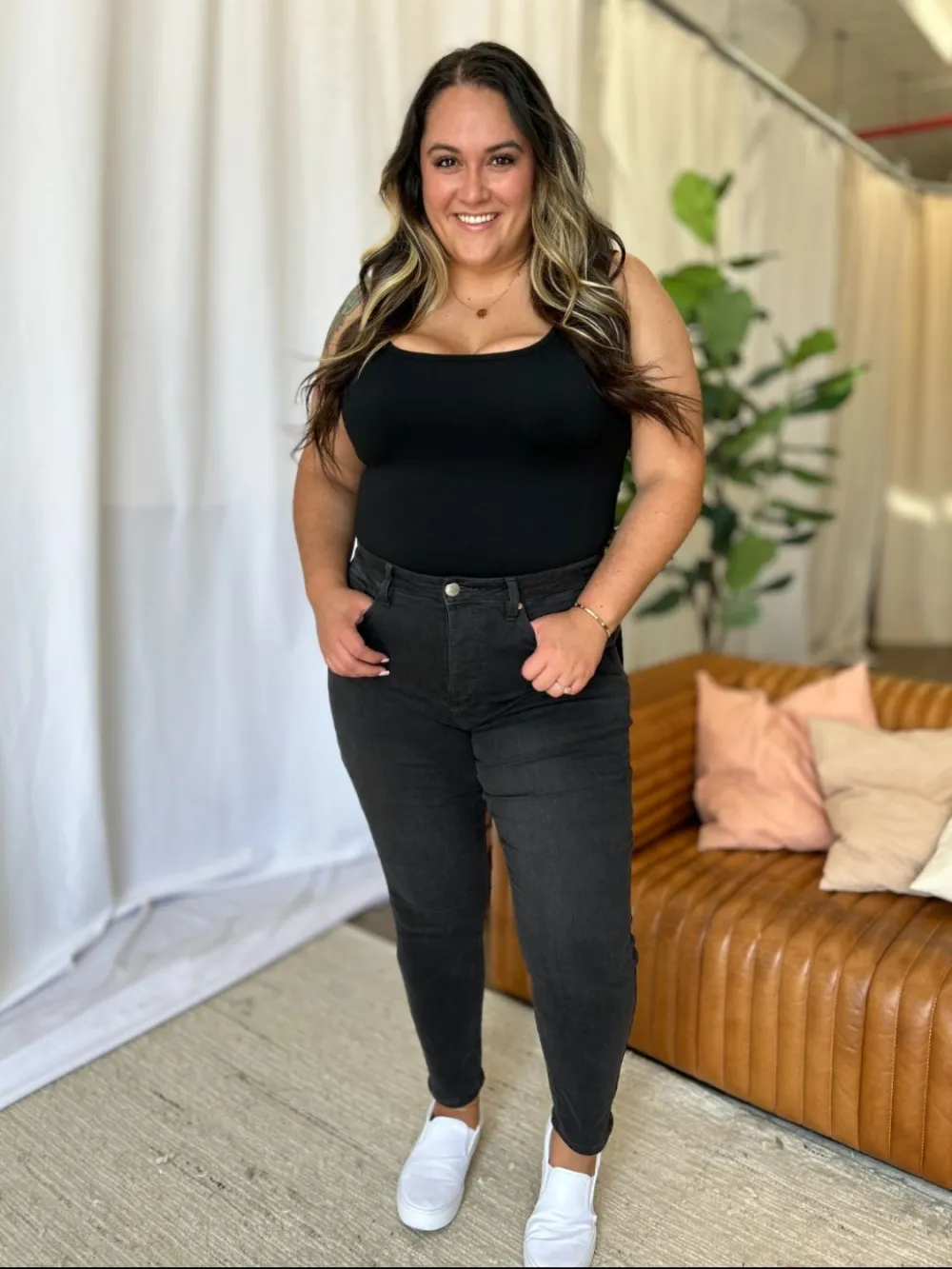 Classic High Waist Skinny Denim Jeans