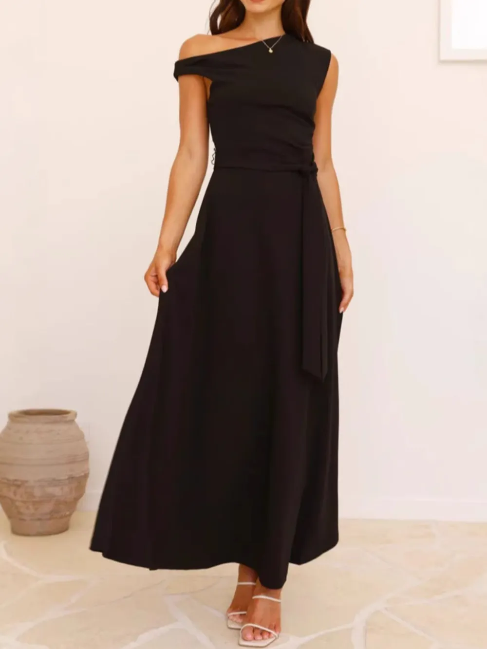 Tie Waist Maxi Dress