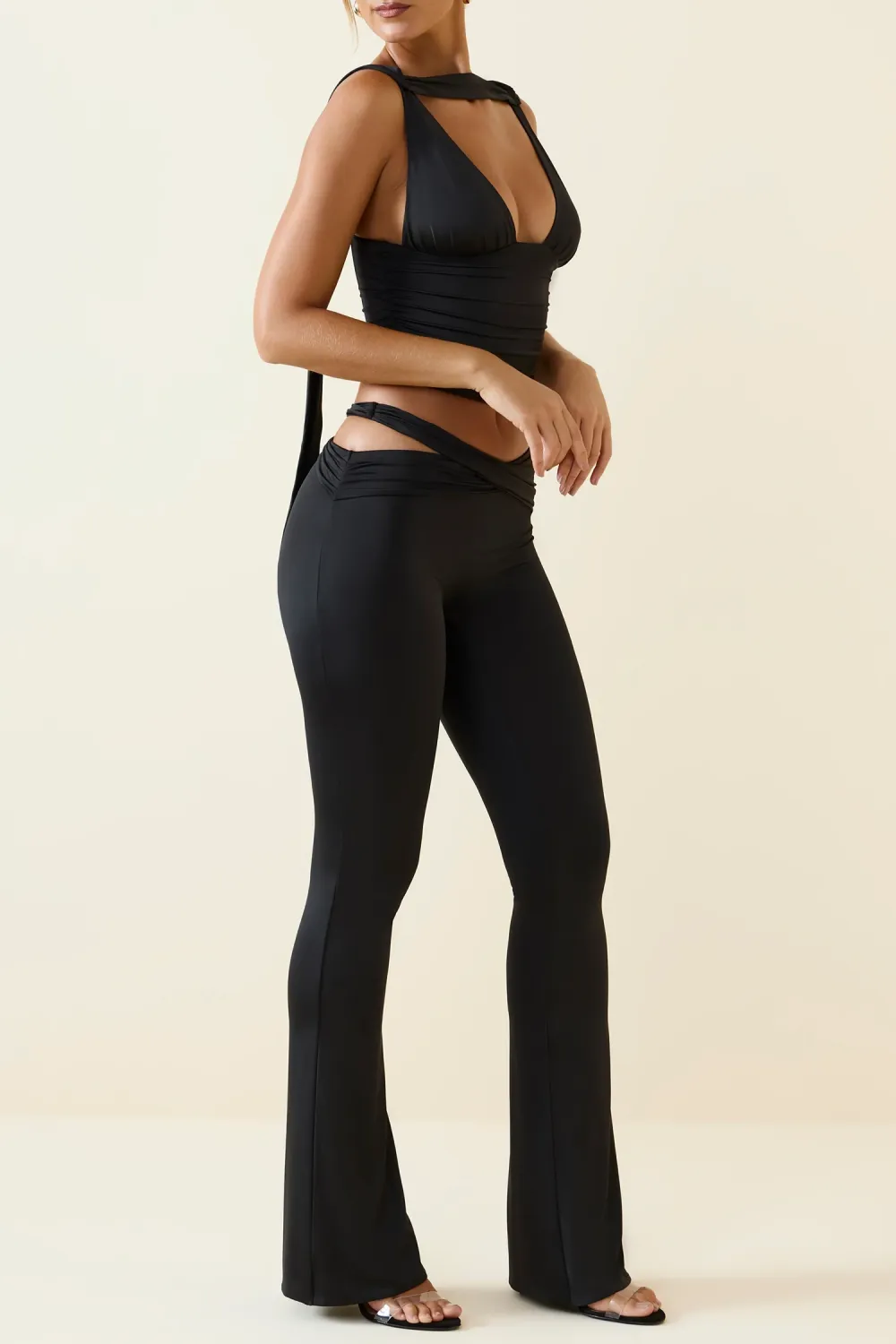 Minimalist Slim Design Hollow Slim Trousers