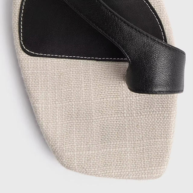 Solviera Square Toe Slingback Flats