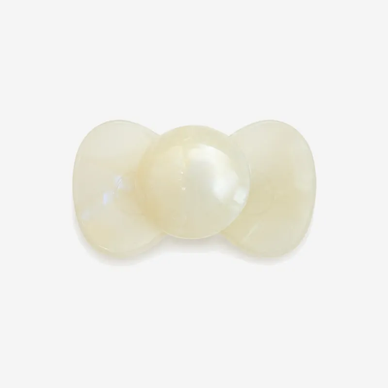 Marble Bow Shape Print Hair Clip