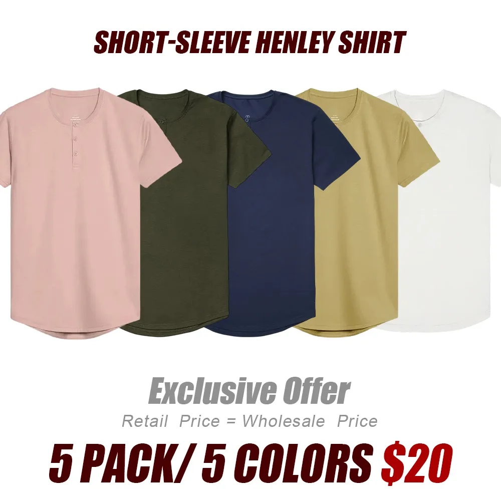 🛒 90% OFF NOW!2026 New Men's Henley Drop-Cut