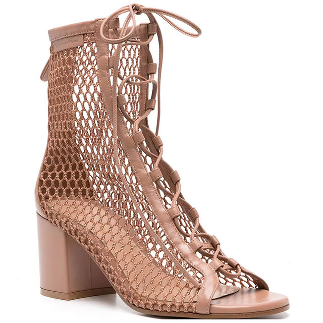 Celestine Lace-Up Chunky Heels