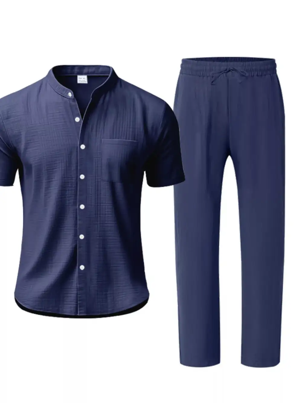 Men's Full Size Casual Button Up Short Sleeve