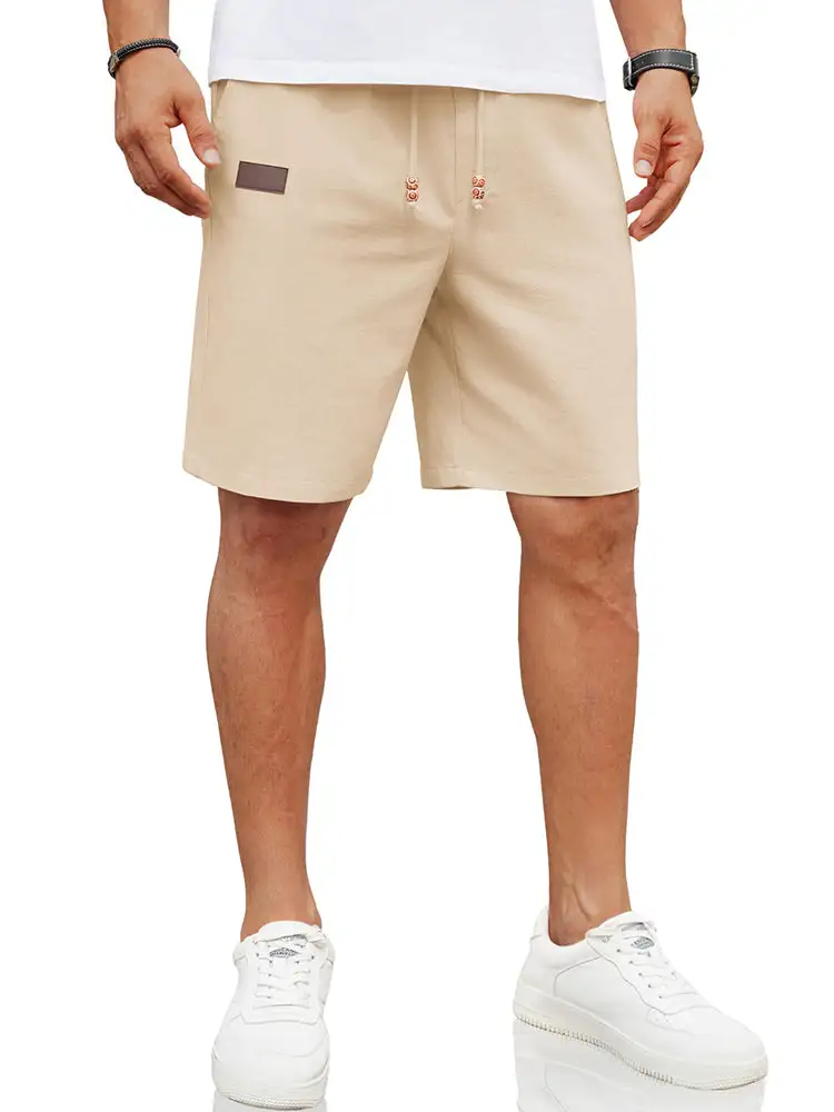 Men's Casual Linen Blend Casual Shorts