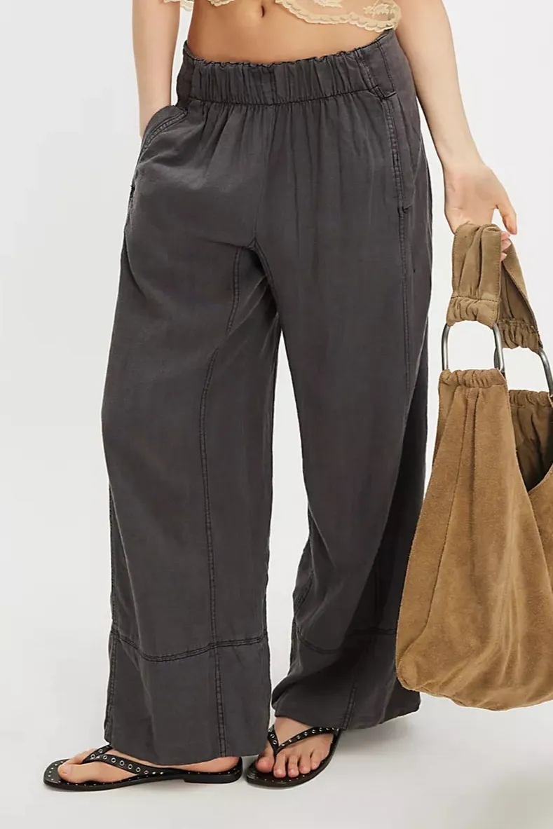 Day' End Linen Pull-On Pants
