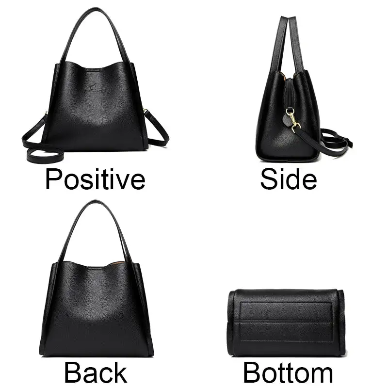 Modern Soft Zip-Top Shoulder Bag