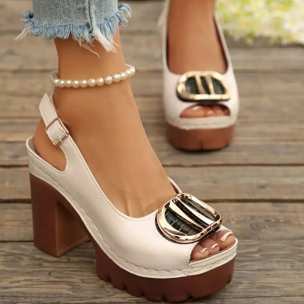 Refined Refined Refined Refined Refined Refined Refined Distinctive Everyday Open Toe Block Heel Sandals