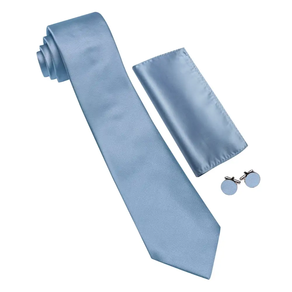 Elegant Solid Necktie Set