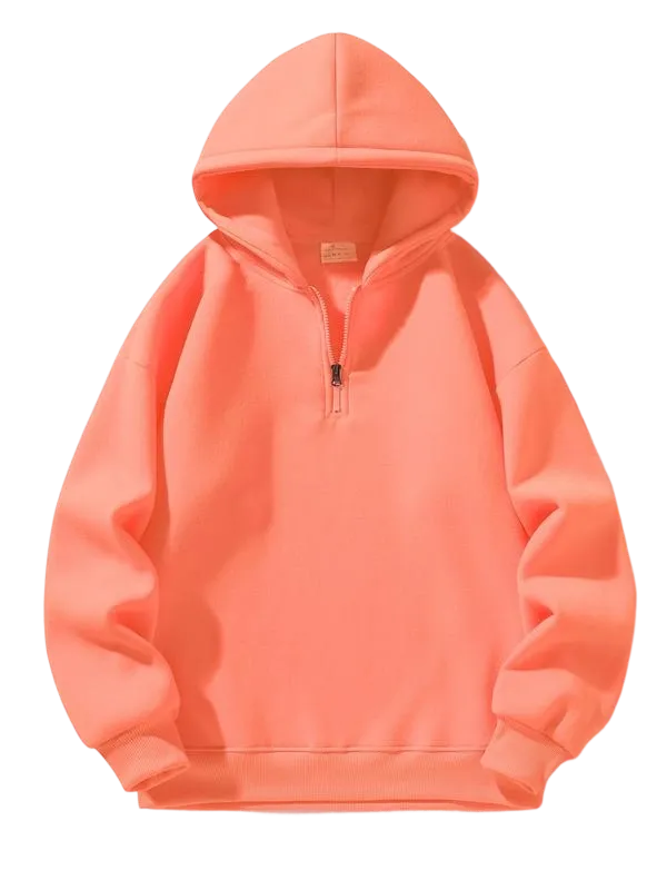 Men's regular fit solid color zip-up hoodie【CLEARANCE ONLY FOR TODAY】