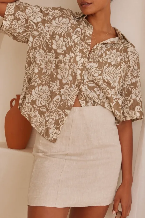 Print Boxy SS Shirt