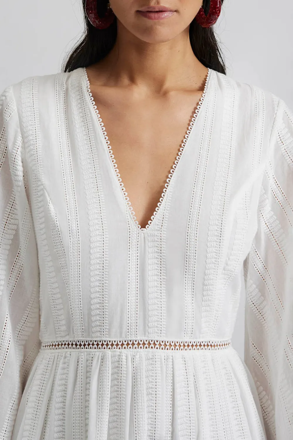 V Neck Tiered Chiffon Maxi Dress