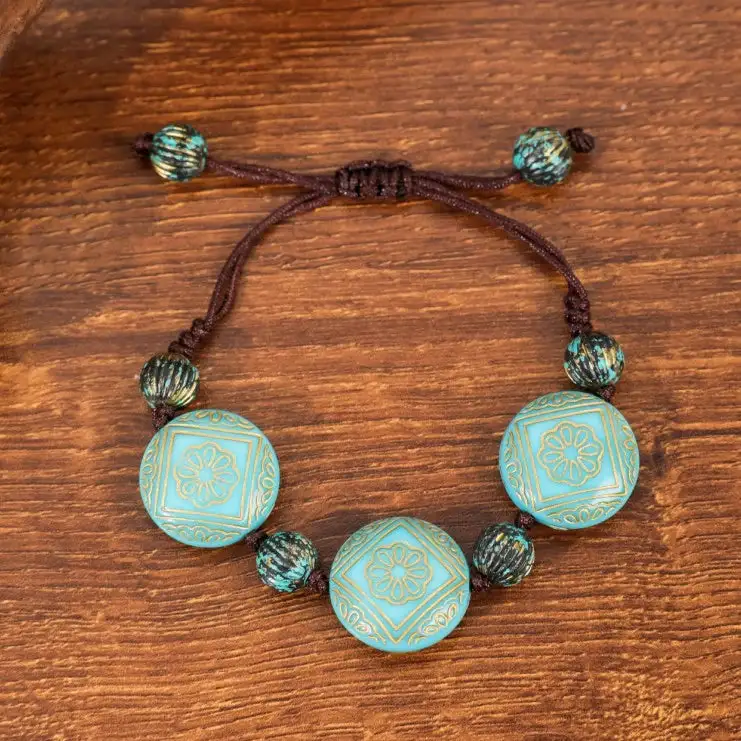 Vintage Stone Beaded Bracelet