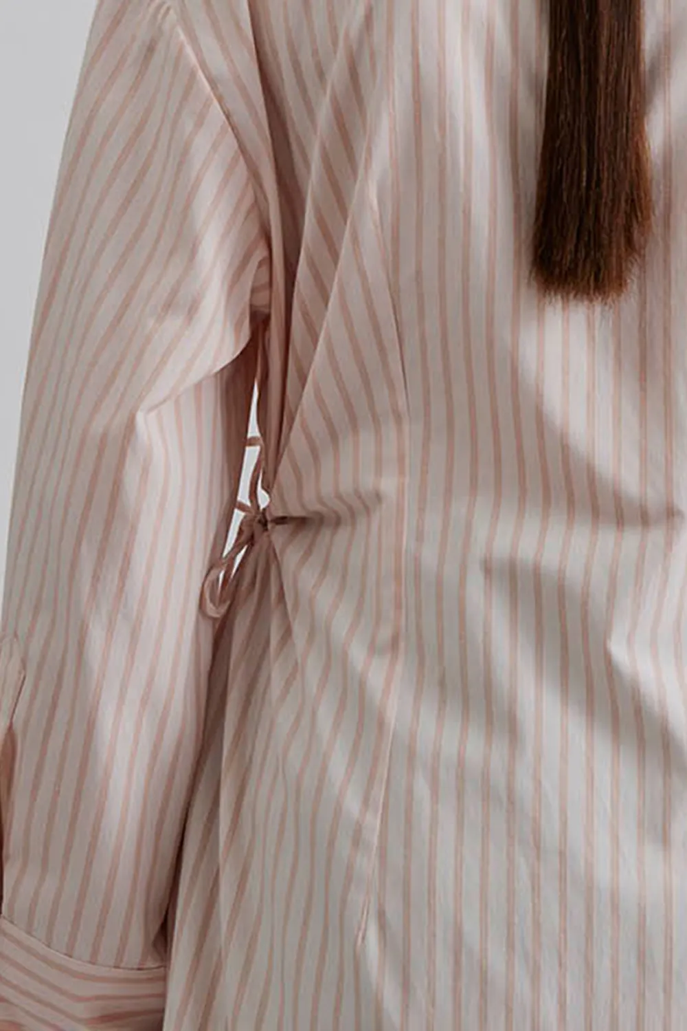 Striped Wrap Style Blouse