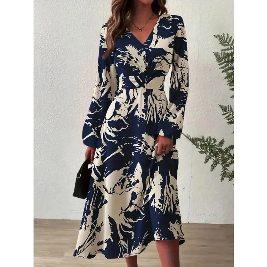 Dress Long Sleeve Midi Dress
