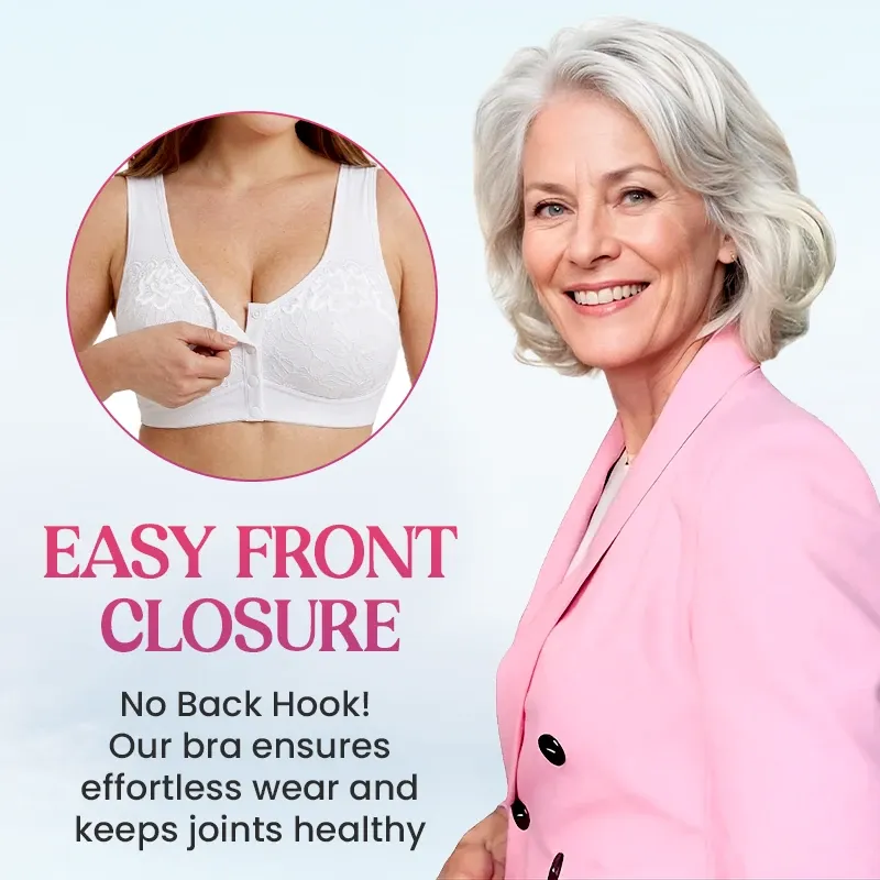 🔥Last Day💥Front Closure Breathable Cotton Lifting Bra for Seniors🔥8-Pack Only $24