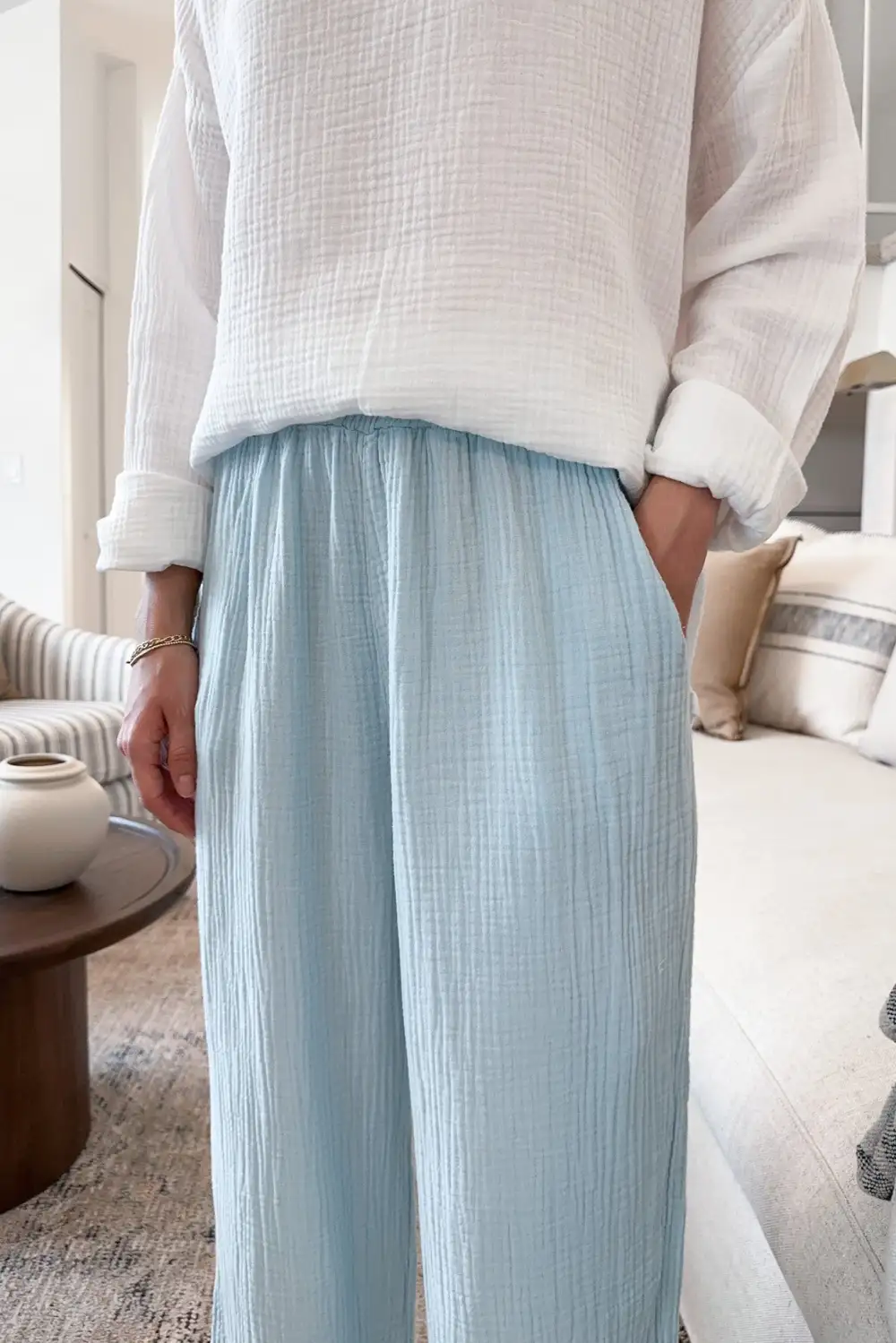 Loose Fit Soft Cotton Pants