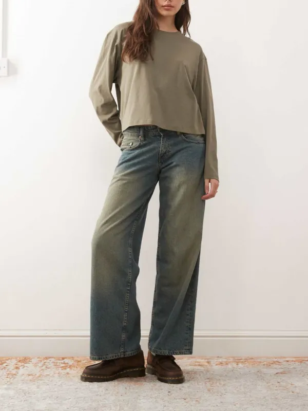 Long Sleeve Cropped T-Shirt