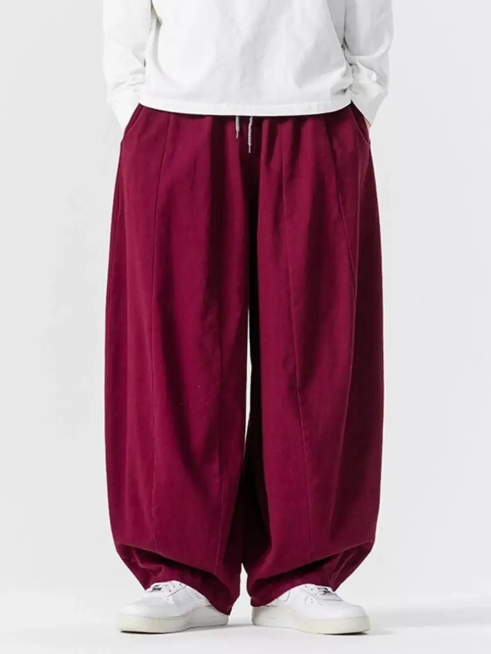 Men's Plus Size Loose Fit Drawstring Waist Casual