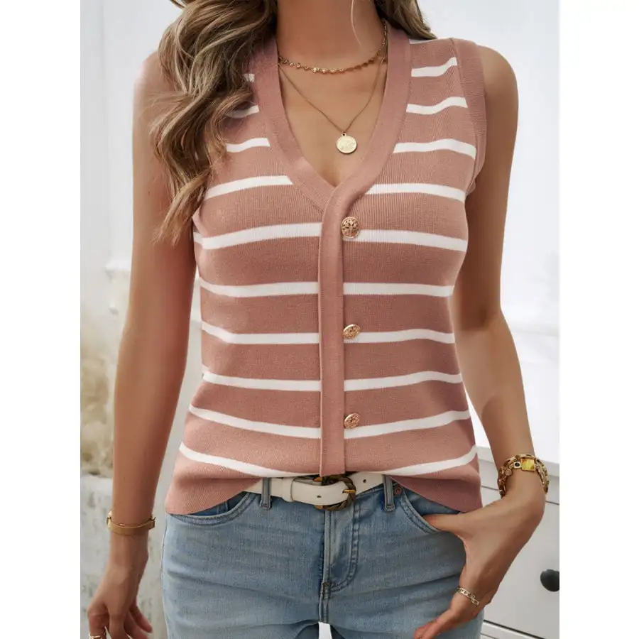 V Neck Knit Tank
