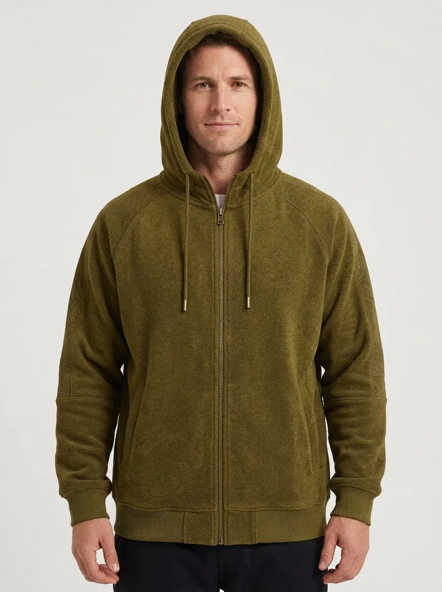 Casual Zip-Up Hooded Style Men's Sport Jacket