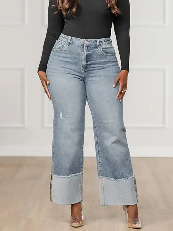 High Waist Seamed Jeans