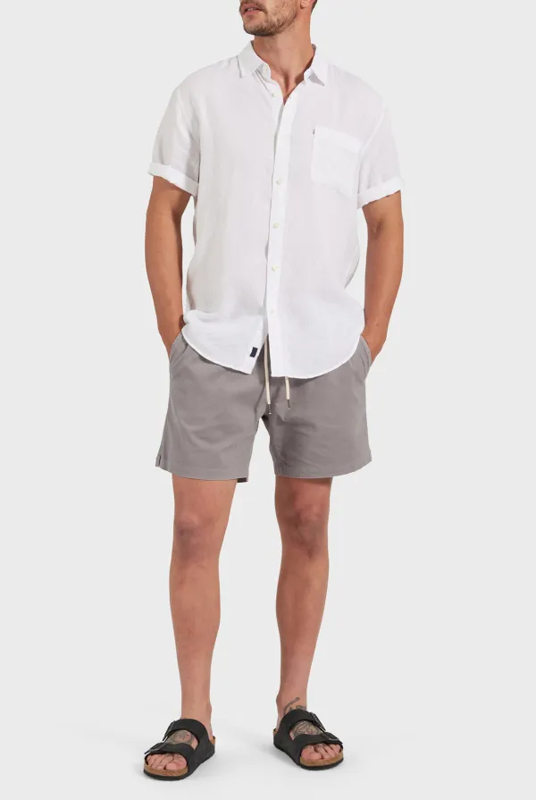 Dove Grey Twill Short