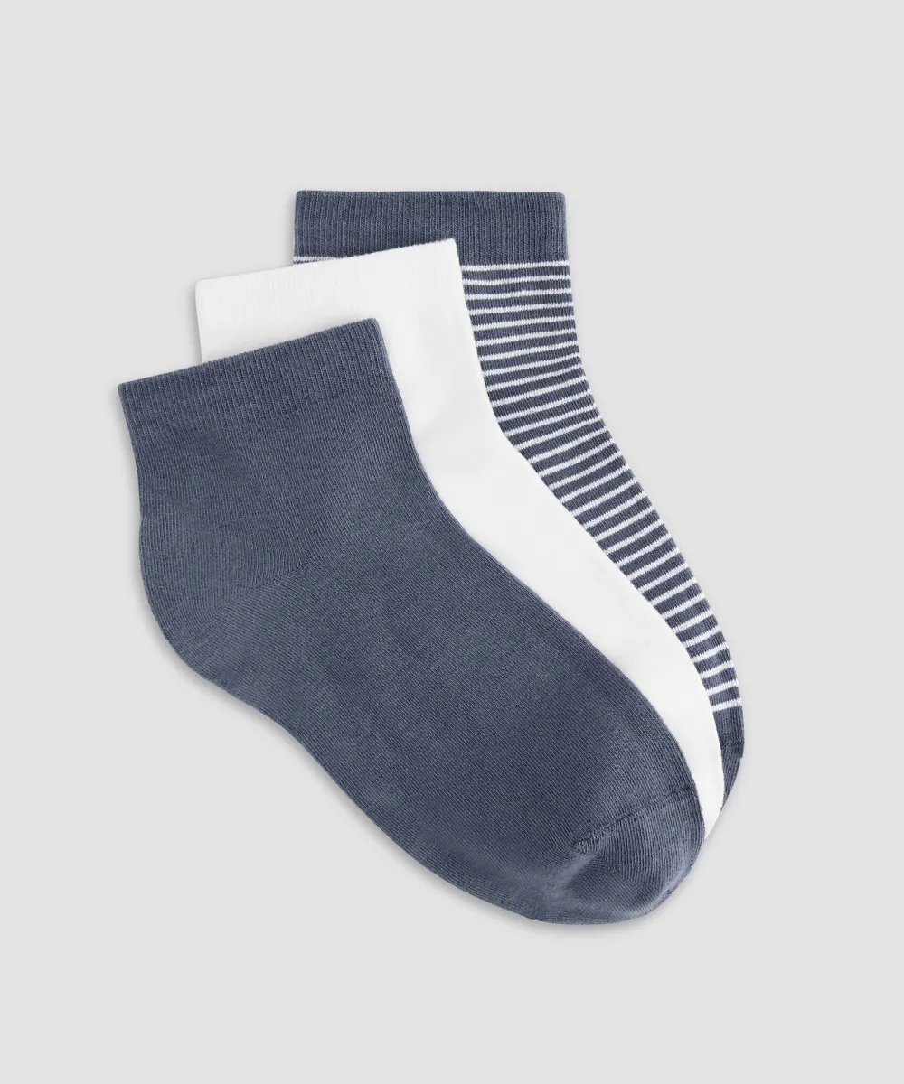 Casual Style Cotton Sock 3-Pack