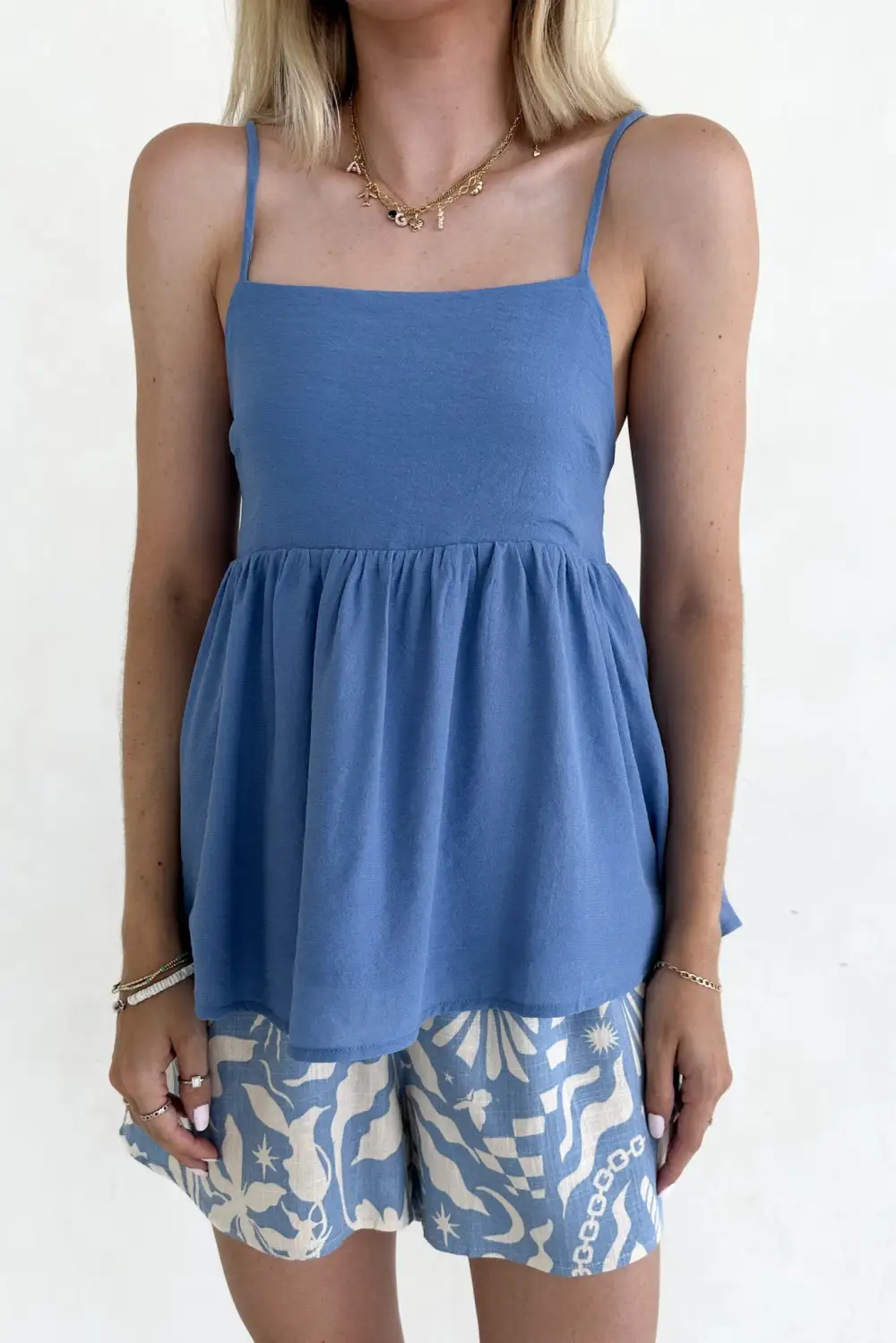 Quiet Detail Soft Peplum Top