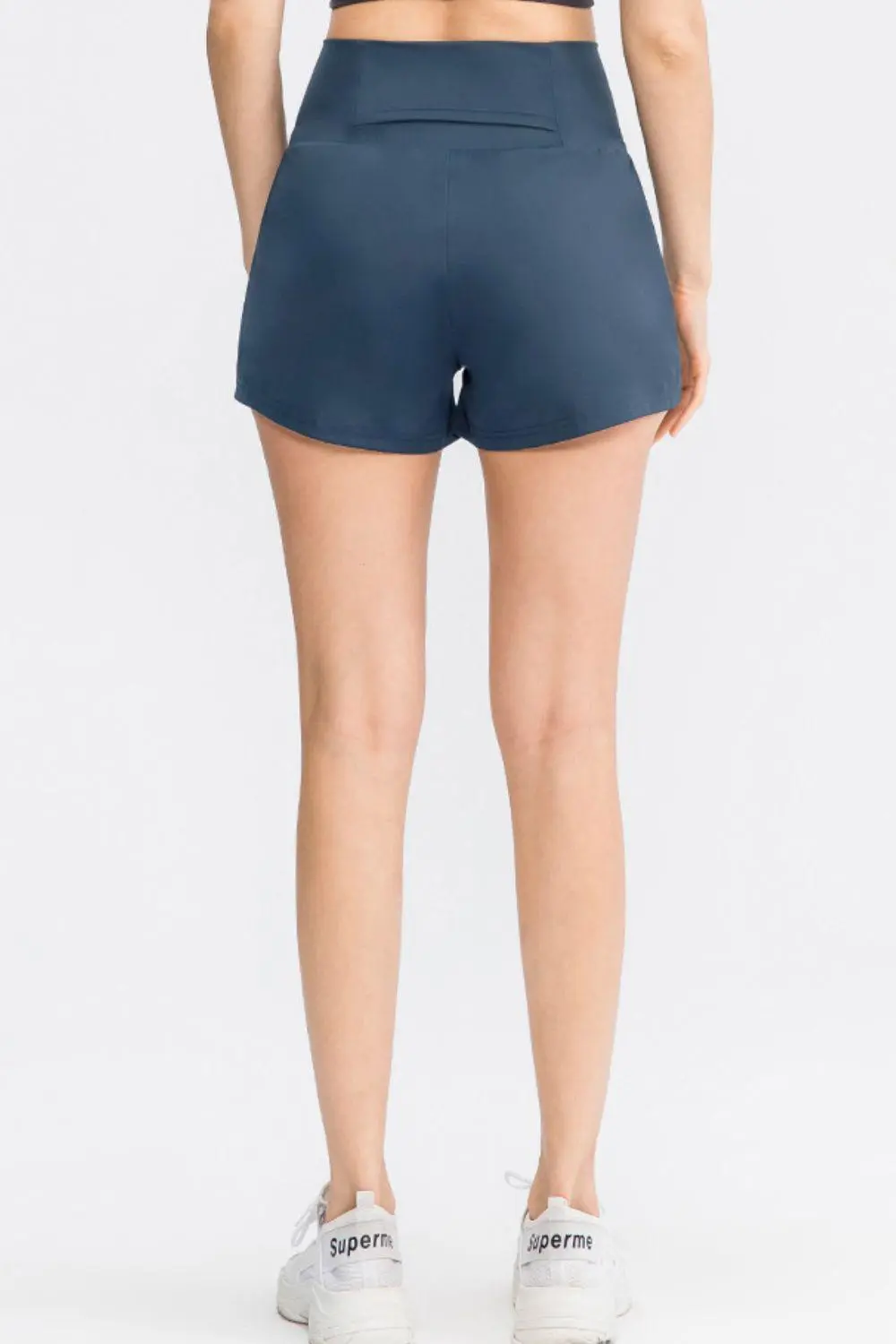 Wide Waistband Sports Pocket Shorts