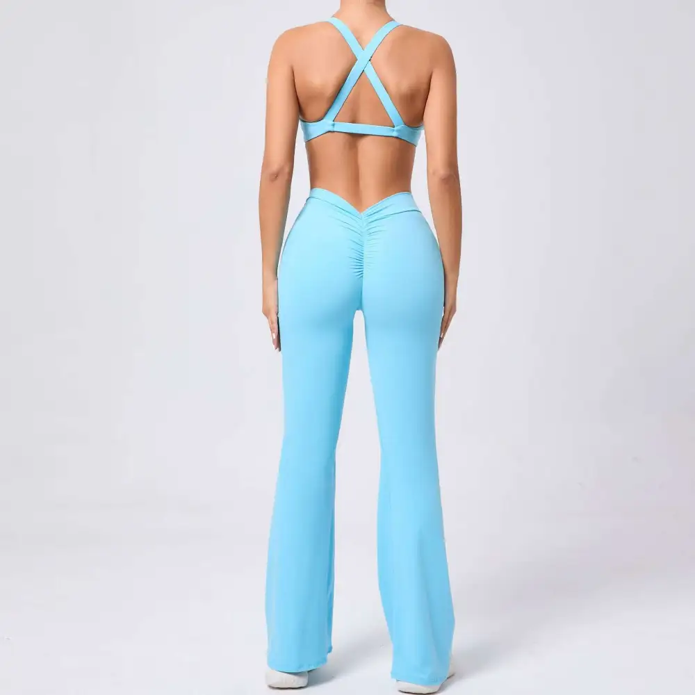 Brushed Quick-Dry Bra, Top and Trousers Active Set