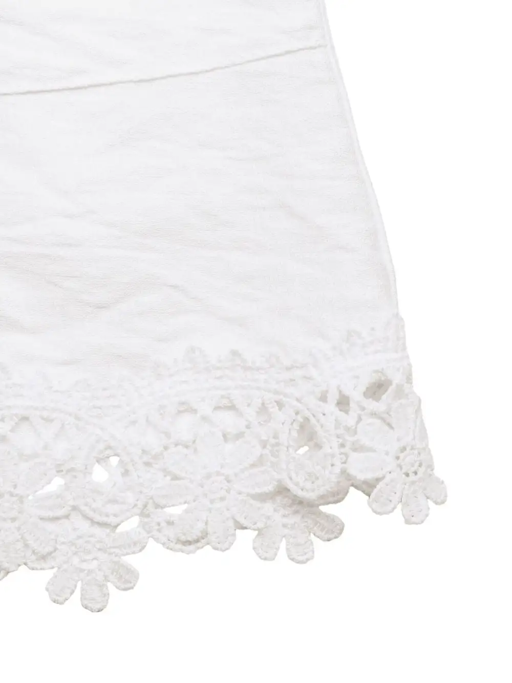 Drawstring Lace Trim Shorts