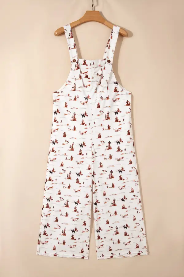 Western Printed Button Adjustable Straps Loose Accessory