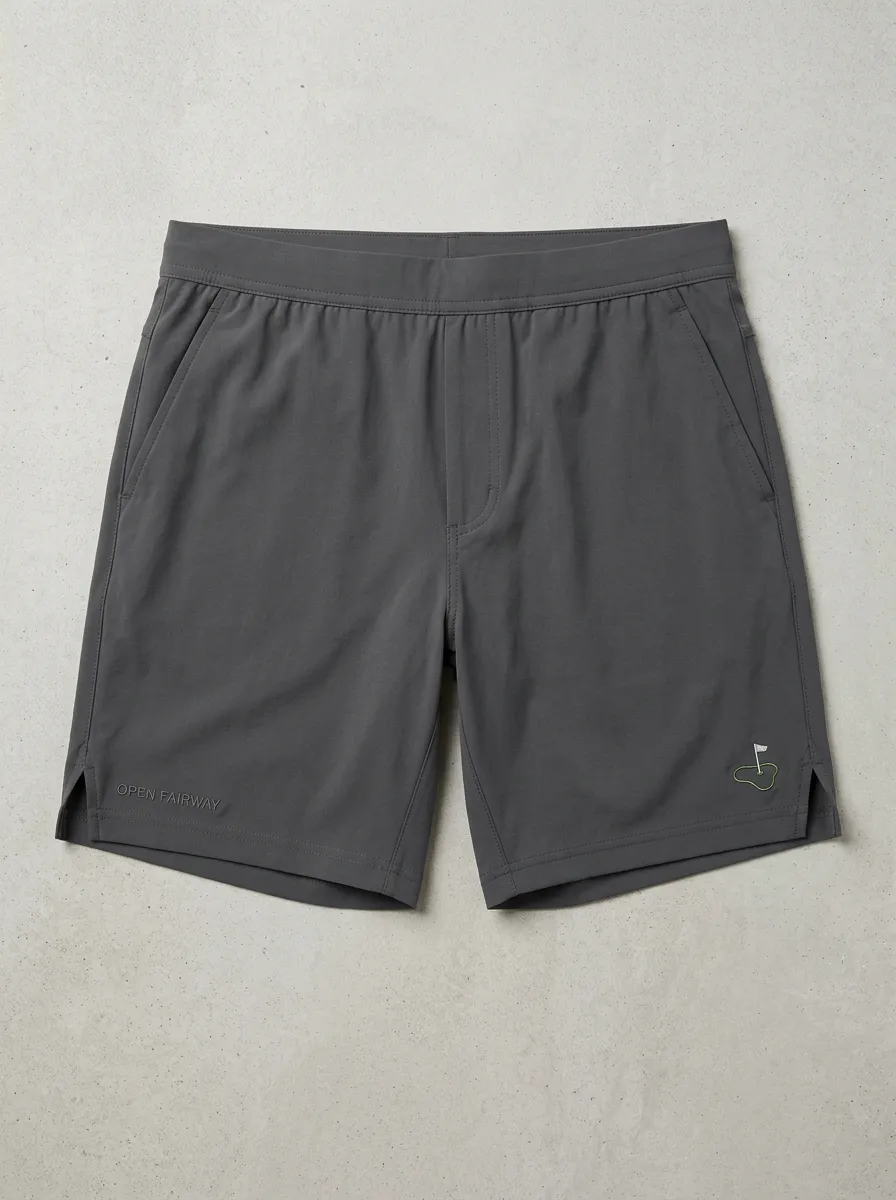Performance Flag-Motif Golf Athletic Shorts