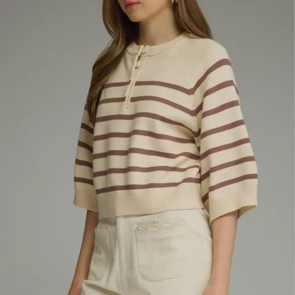 Stripe Knit Top